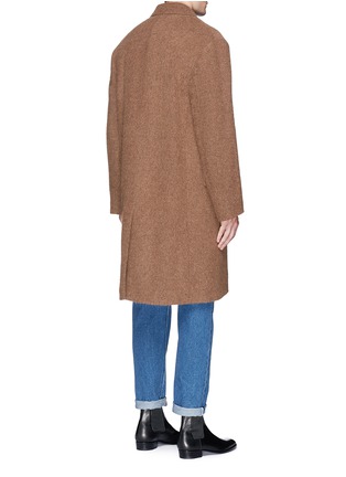 Back View - Click To Enlarge - DRIES VAN NOTEN - 'Rusty' padded brushed wool blend coat
