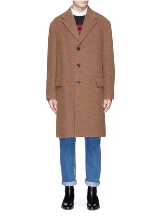 Main View - Click To Enlarge - DRIES VAN NOTEN - 'Rusty' padded brushed wool blend coat