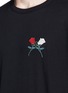 Detail View - Click To Enlarge - DRIES VAN NOTEN - 'Holiday' rose appliqué cotton T-shirt