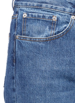 Detail View - Click To Enlarge - DRIES VAN NOTEN - Straight leg ripped jeans