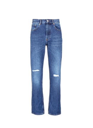 Main View - Click To Enlarge - DRIES VAN NOTEN - Straight leg ripped jeans
