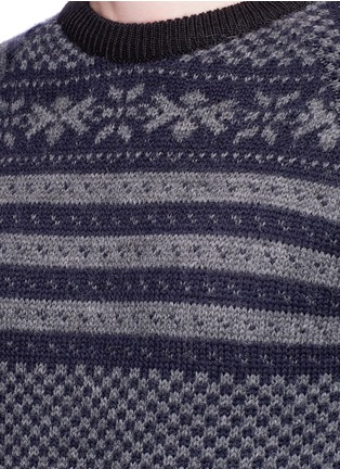 Detail View - Click To Enlarge - DRIES VAN NOTEN - 'Tacos' Fair Isle jacquard sweater