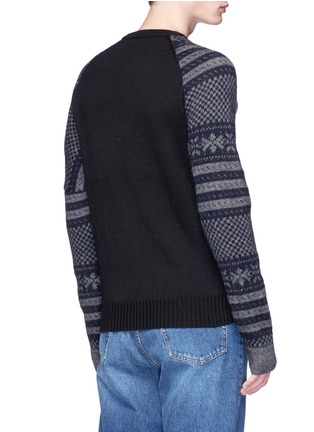 Back View - Click To Enlarge - DRIES VAN NOTEN - 'Tacos' Fair Isle jacquard sweater