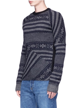 Front View - Click To Enlarge - DRIES VAN NOTEN - 'Tacos' Fair Isle jacquard sweater