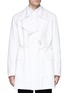 Main View - Click To Enlarge - DRIES VAN NOTEN - 'Raphael' sash tie cotton-linen coat