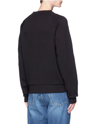 Back View - Click To Enlarge - DRIES VAN NOTEN - 'Henric' rose embroidered sweatshirt