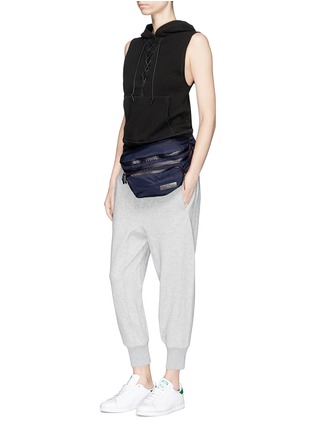 Front View - Click To Enlarge - ADIDAS BY STELLA MCCARTNEY - Convertible backpack and bum bag