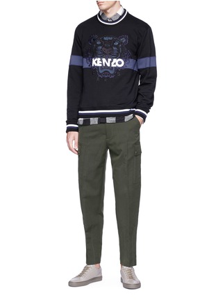 Figure View - Click To Enlarge - KENZO - Tiger embroidered sweatshirt