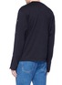 Back View - Click To Enlarge - KENZO - Logo print snap button sleeve sweatshirt