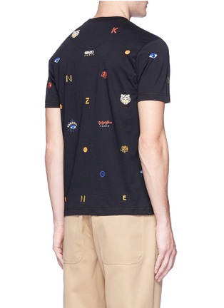 Back View - Click To Enlarge - KENZO - Assorted logo print T-shirt