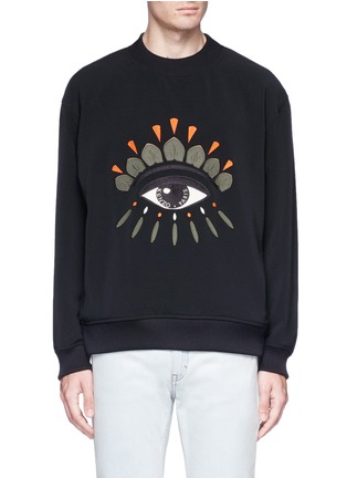 Main View - Click To Enlarge - KENZO - Eye embroidered sweatshirt