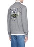 Back View - Click To Enlarge - KENZO - Tiger embroidered French terry bomber jacket