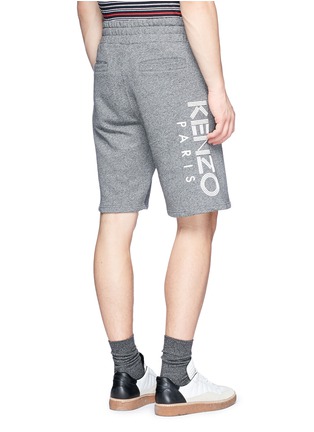 Back View - Click To Enlarge - KENZO - Logo print sweat shorts