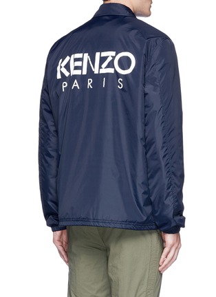 Back View - Click To Enlarge - KENZO - Logo print padded coach jacket