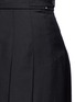 Detail View - Click To Enlarge - THOM BROWNE  - Pleated staggered suiting skirt
