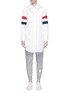 Main View - Click To Enlarge - THOM BROWNE  - Stripe sleeve hooded coat