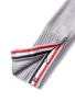 Detail View - Click To Enlarge - THOM BROWNE  - Stripe sleeve layered wool blend sweater