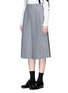 Front View - Click To Enlarge - THOM BROWNE  - Pleated twill culottes