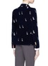 Back View - Click To Enlarge - THOM BROWNE  - Penguin embroidered corduroy blazer