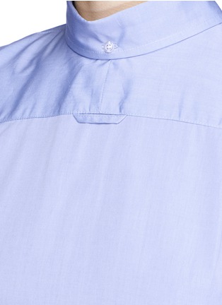 Detail View - Click To Enlarge - THOM BROWNE  - Oversized reverse cotton poplin shirt