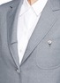 Detail View - Click To Enlarge - THOM BROWNE  - Button back twill blazer