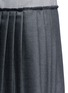 Detail View - Click To Enlarge - THOM BROWNE  - Pleated panel wool twill dress