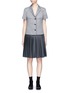 Main View - Click To Enlarge - THOM BROWNE  - Pleated panel wool twill dress