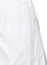 Detail View - Click To Enlarge - THOM BROWNE  - Sleeve tie variegated stripe shirt dress
