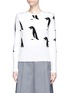 Main View - Click To Enlarge - THOM BROWNE  - Penguin intarsia cashmere sweater