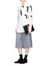 Figure View - Click To Enlarge - THOM BROWNE  - Penguin intarsia cashmere sweater