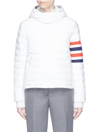 Main View - Click To Enlarge - THOM BROWNE  - Stripe sleeve down puffer jacket