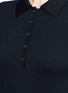Detail View - Click To Enlarge - THOM BROWNE  - Mock sleeve waist knit polo dress