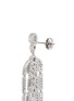 CZ BY KENNETH JAY LANE - 'Deco' cubic zirconia pear chandelier earrings