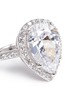 Detail View - Click To Enlarge - CZ BY KENNETH JAY LANE - Pear cut cubic zirconia ring