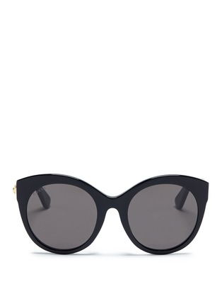 Main View - Click To Enlarge - GUCCI - Oversized cat eye acetate sunglasses
