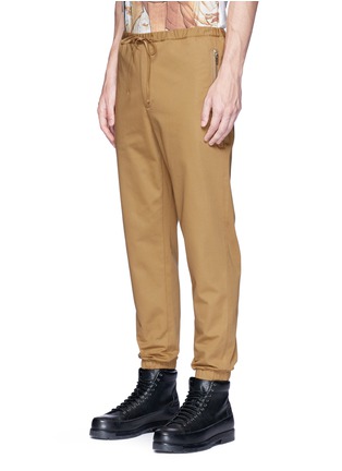 Front View - Click To Enlarge - 3.1 PHILLIP LIM - Elastic cuff twill jogging pants