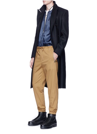 Figure View - Click To Enlarge - 3.1 PHILLIP LIM - Elastic cuff twill jogging pants