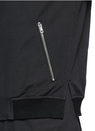 Detail View - Click To Enlarge - 3.1 PHILLIP LIM - Contrast sleeve bomber shirt jacket