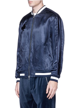 Front View - Click To Enlarge - 3.1 PHILLIP LIM - Eagle embroidered reversible satin souvenir jacket