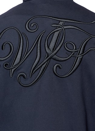 Detail View - Click To Enlarge - 3.1 PHILLIP LIM - 'WTF' embroidered zip hoodie