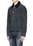 Front View - Click To Enlarge - 3.1 PHILLIP LIM - Faux shearling collar denim jacket