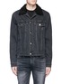 Main View - Click To Enlarge - 3.1 PHILLIP LIM - Faux shearling collar denim jacket