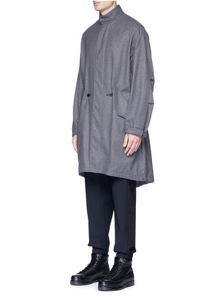 Front View - Click To Enlarge - 3.1 PHILLIP LIM - Fishtail hem wool twill parka