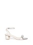 Main View - Click To Enlarge - FRANCES VALENTINE - 'Beatrix' strass scalloped band leather sandals