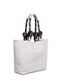 Detail View - Click To Enlarge - REBECCA MINKOFF - Climbing rope handle pebbled leather tote