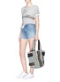 Figure View - Click To Enlarge - REBECCA MINKOFF - 'Alhombra' ethnic stripe tweed tote