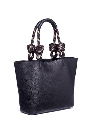 Detail View - Click To Enlarge - REBECCA MINKOFF - Climbing rope handle pebbled leather tote
