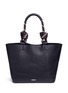 Detail View - Click To Enlarge - REBECCA MINKOFF - Climbing rope handle pebbled leather tote