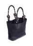  - REBECCA MINKOFF - Climbing rope handle pebbled leather tote