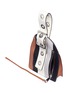  - REBECCA MINKOFF - 'Hook Up Museum' stripe leather wristlet bag